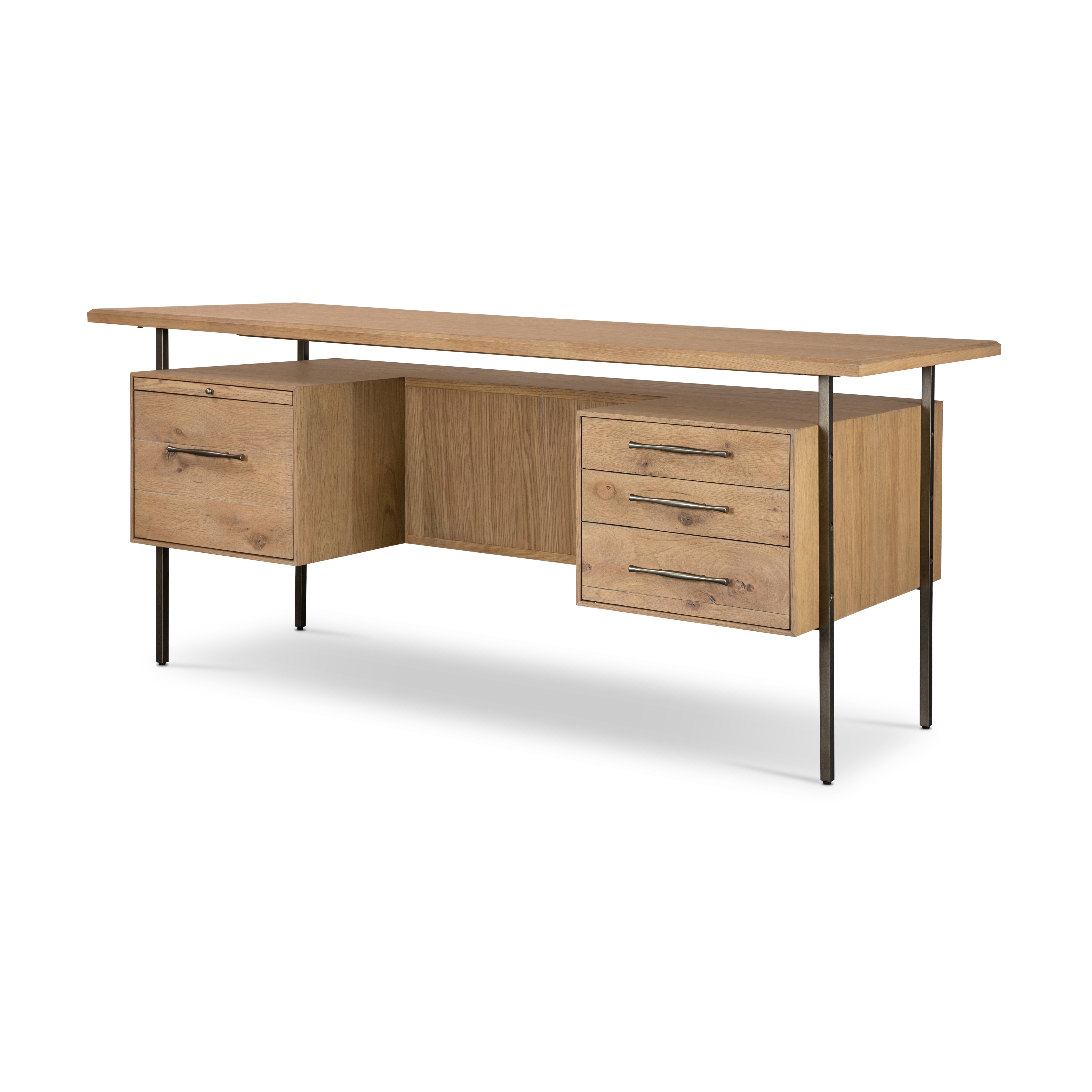 Lauren Desk-Natural Oak Solid - Image 0
