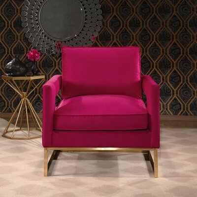 Rachelle 33.3" Wide Polyester Armchair - Image 0