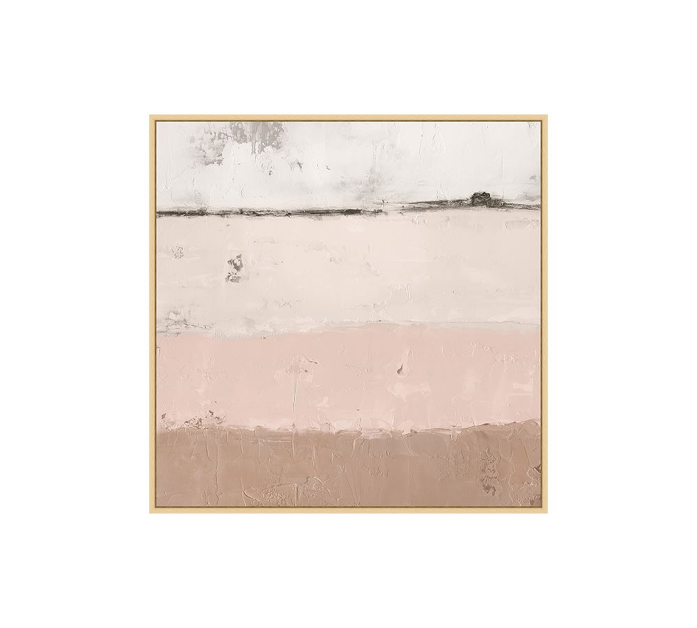 Out to Sea Framed Canvas, Blush, Small - 28" x 28" - Image 0