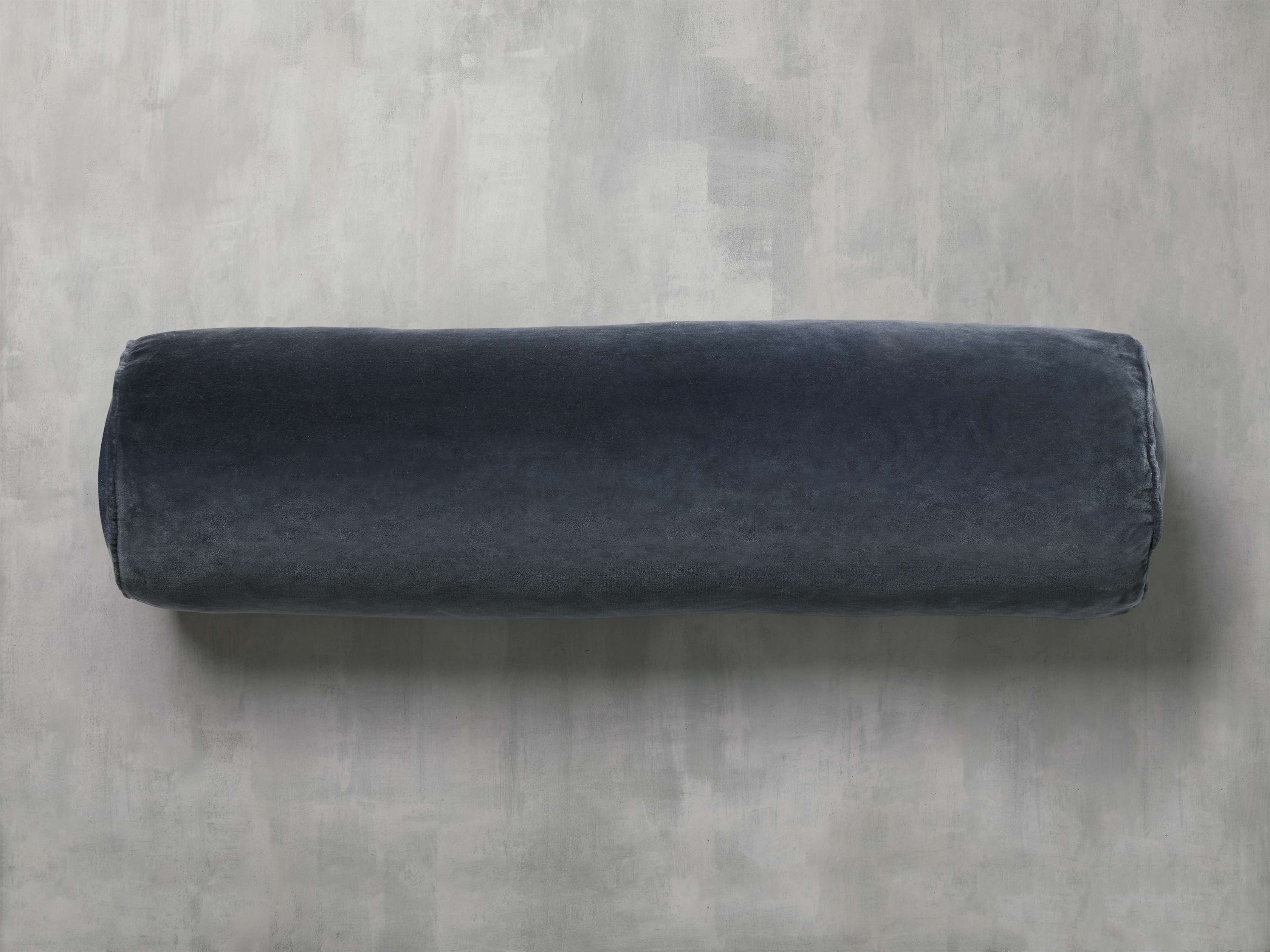 Velvet Bolster Pillow Cover in Blue  Pacific - Image 0