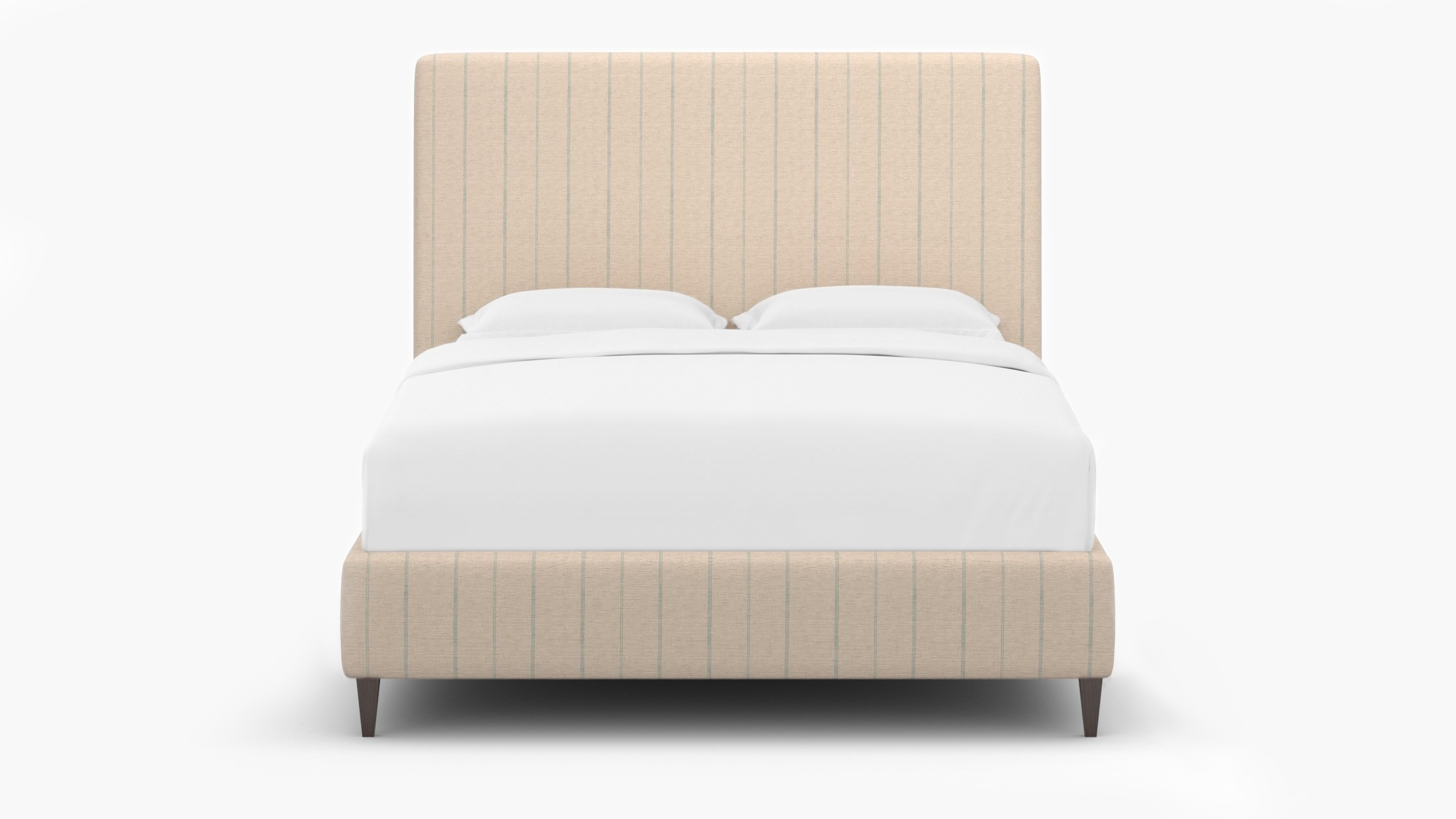 Classic Bed, Sky Felix, Espresso Square Tapered Leg, Queen - Image 0