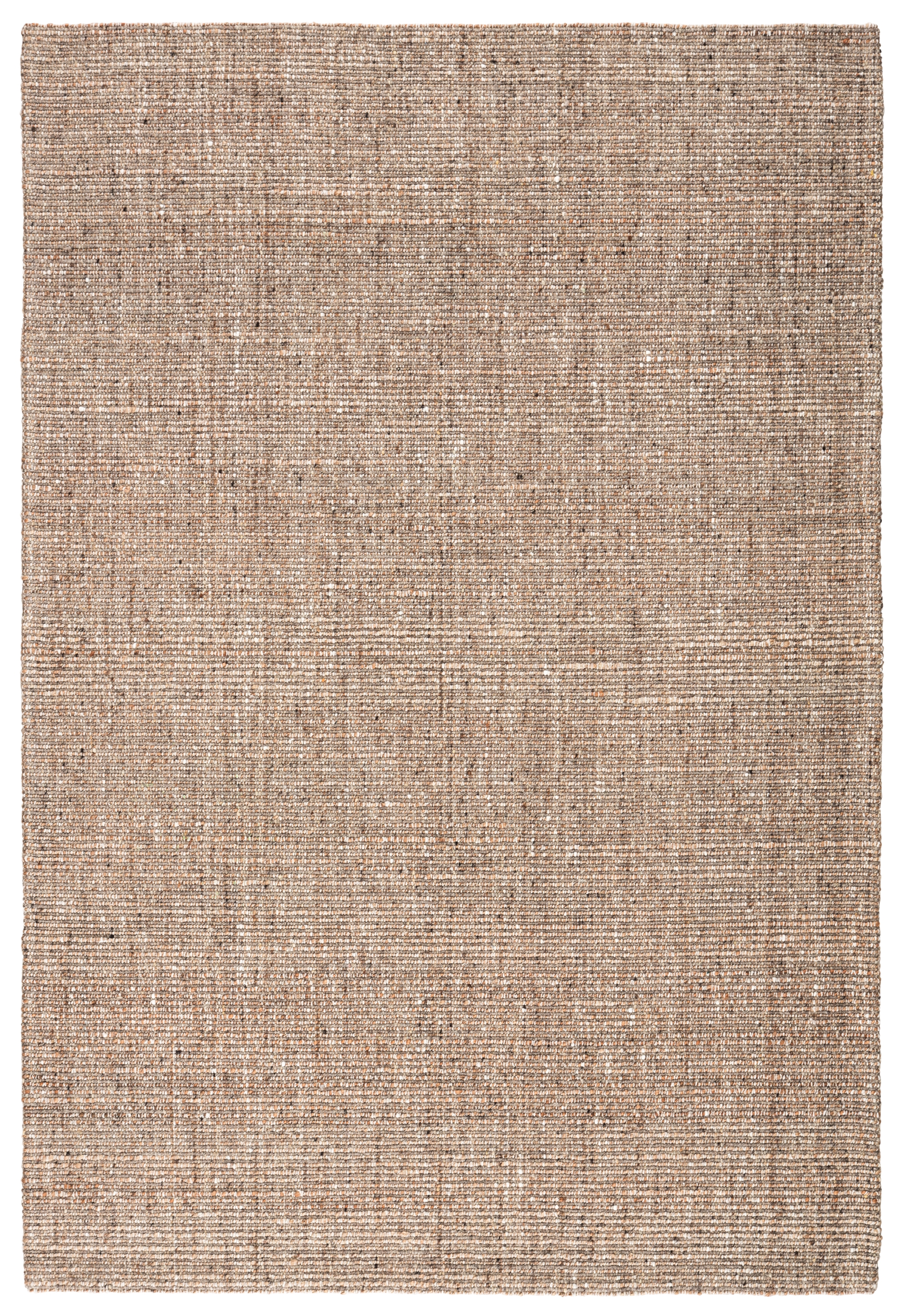 Sutton Natural Solid Tan/ Black Area Rug (5'X8') - Image 0