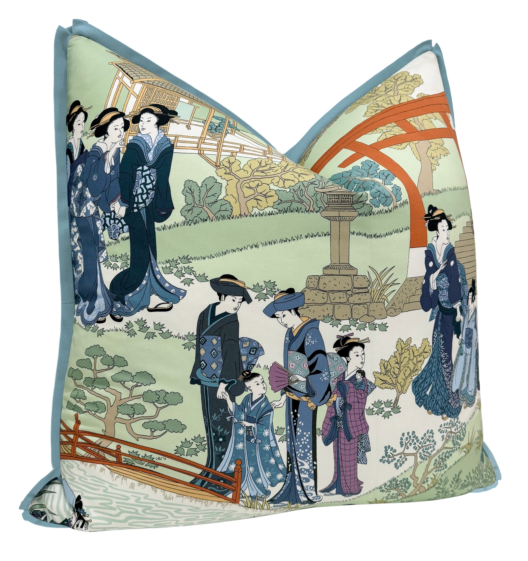 GEISHAS // INDIGO | MANUEL CANOVAS - 20" X 20" / BUTTERFLY FLANGE / Smokey Lavender - Image 2