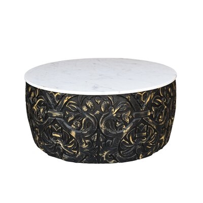 Ethos Carved Coffee Table with Tray Top - Image 0