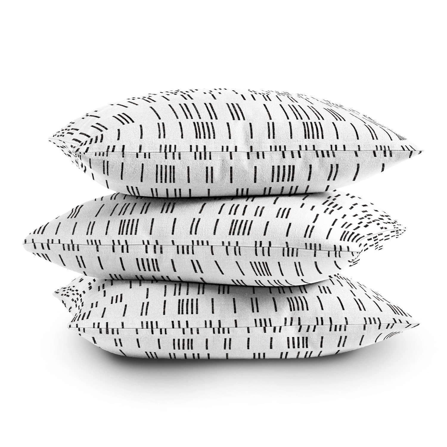 Bogo Mudcloth White by Holli Zollinger - Outdoor Throw Pillow 20" x 20" - Image 3