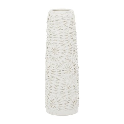 2 Piece Crownland White Ceramic Table Vase Set - Image 0