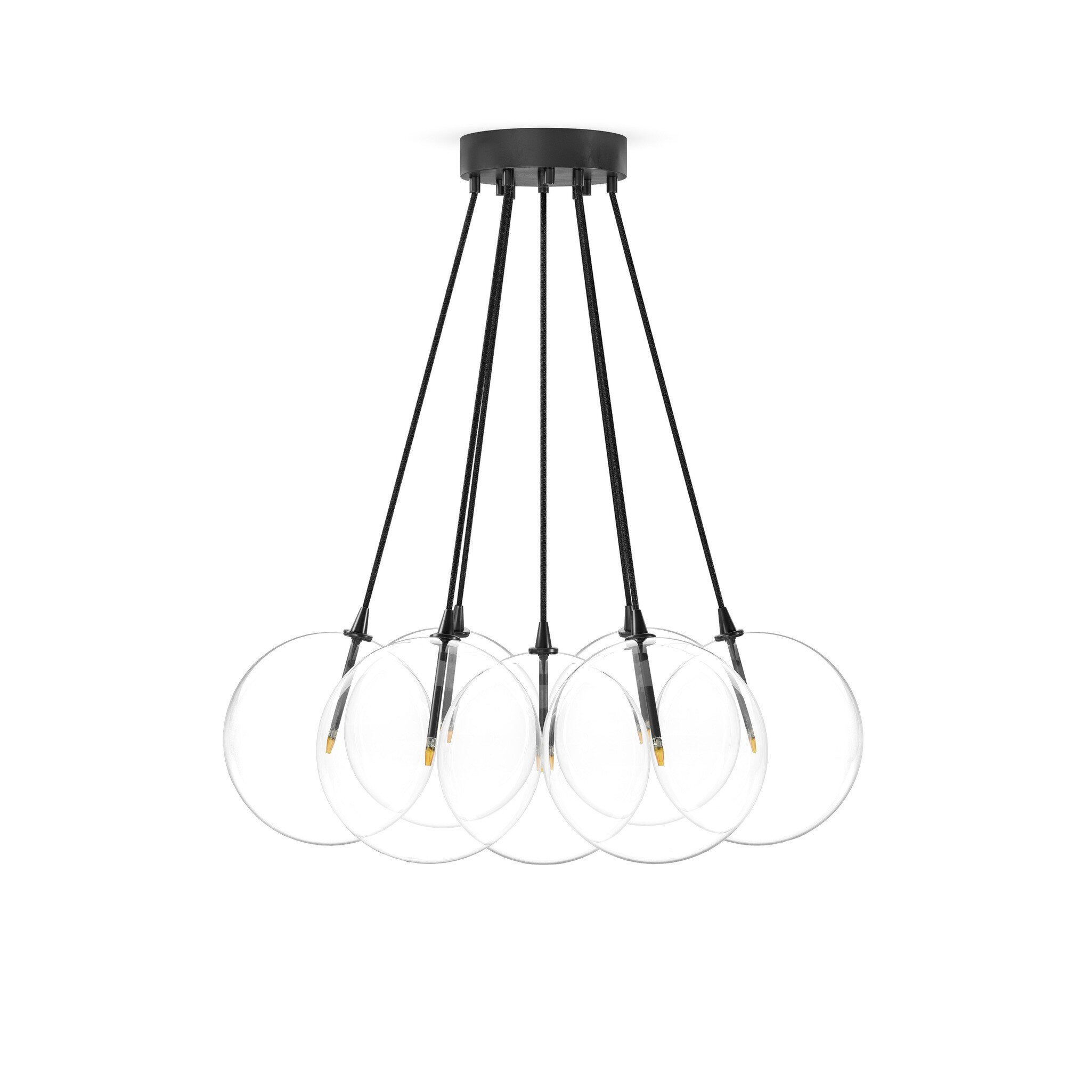 Cloud 7 Globe Chandelier - Clear Glass - Image 0