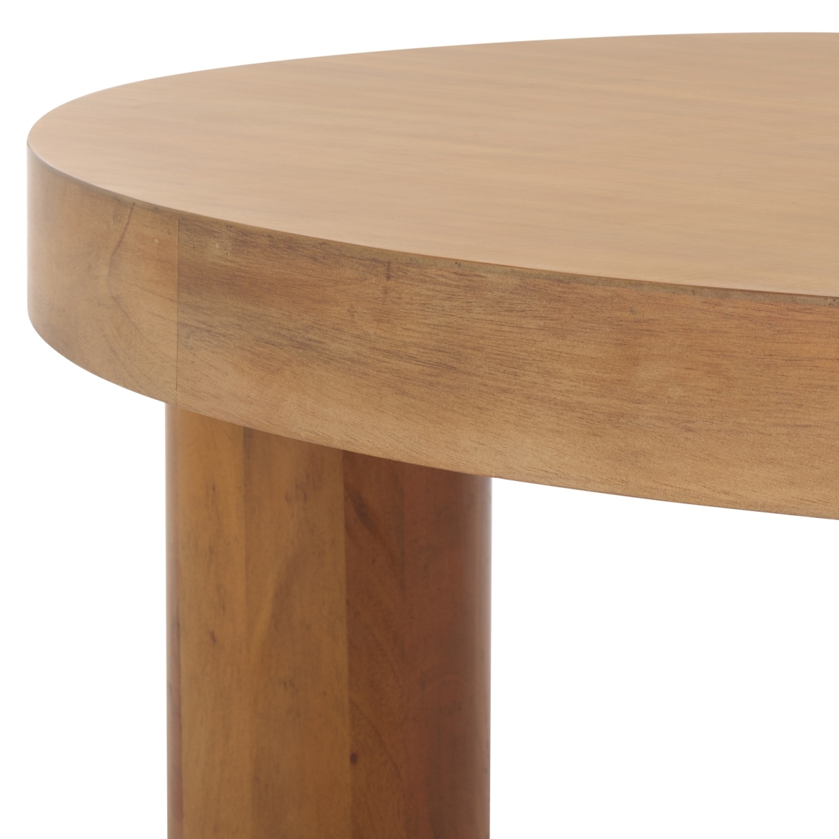Bary Round 3 Leg Wood Coffee Table - Natural - Image 3