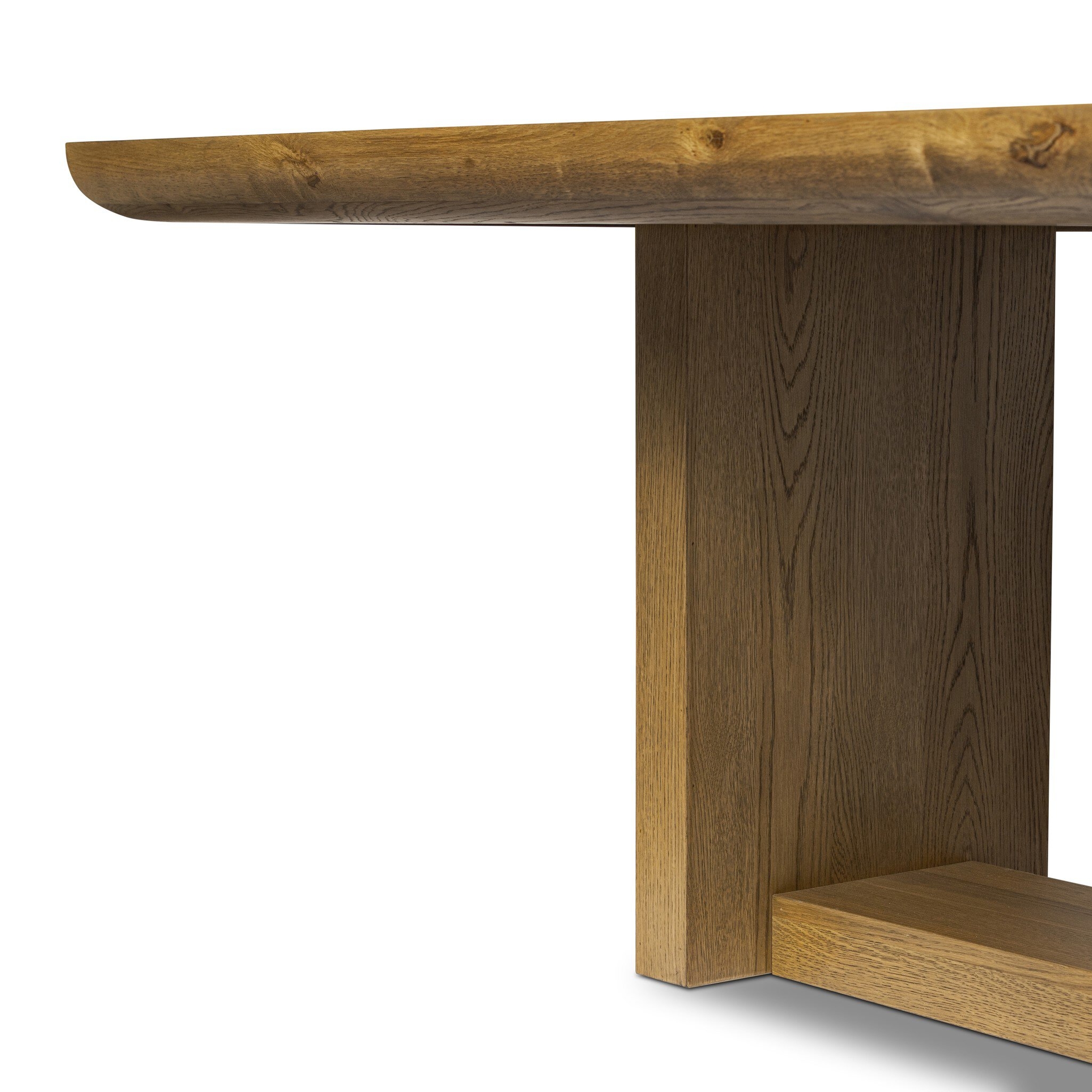 Garrett Dining Table - Amber Oak Veneer - Image 8