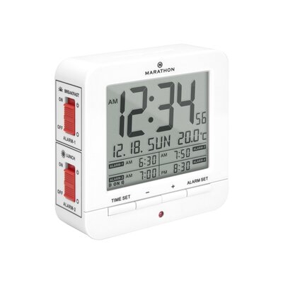 Digital Quazt Alarm Tabletop Clock in Matte - Image 0