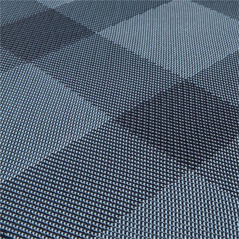 Chilewich ® Rectangular Indigo Plaid Easy-Clean Vinyl Placemat - Image 1