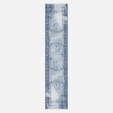 Dist Arabesque Wool Rug, 3x5, Steel - Image 1