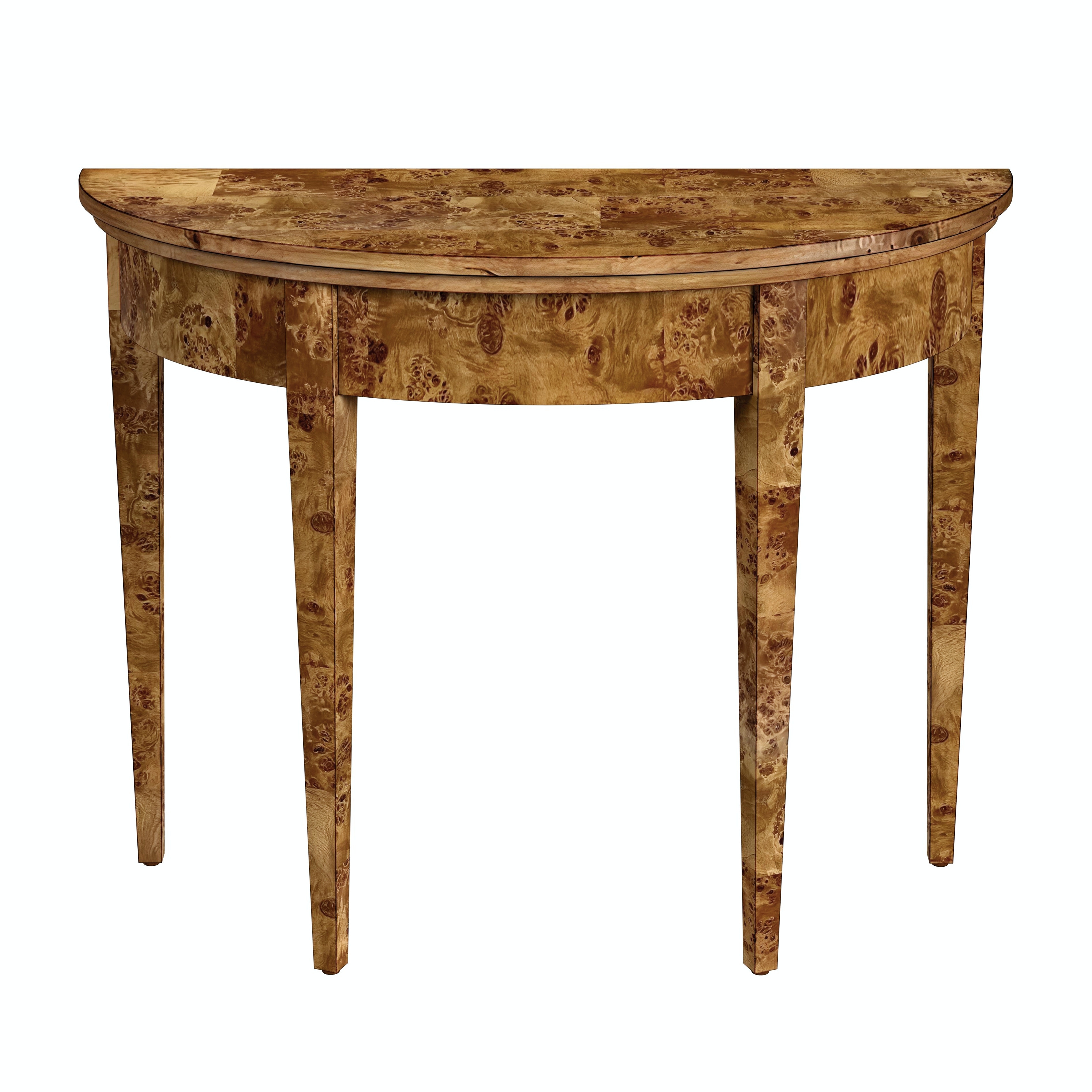 Hampton Traditional Burl Console Table - Image 0