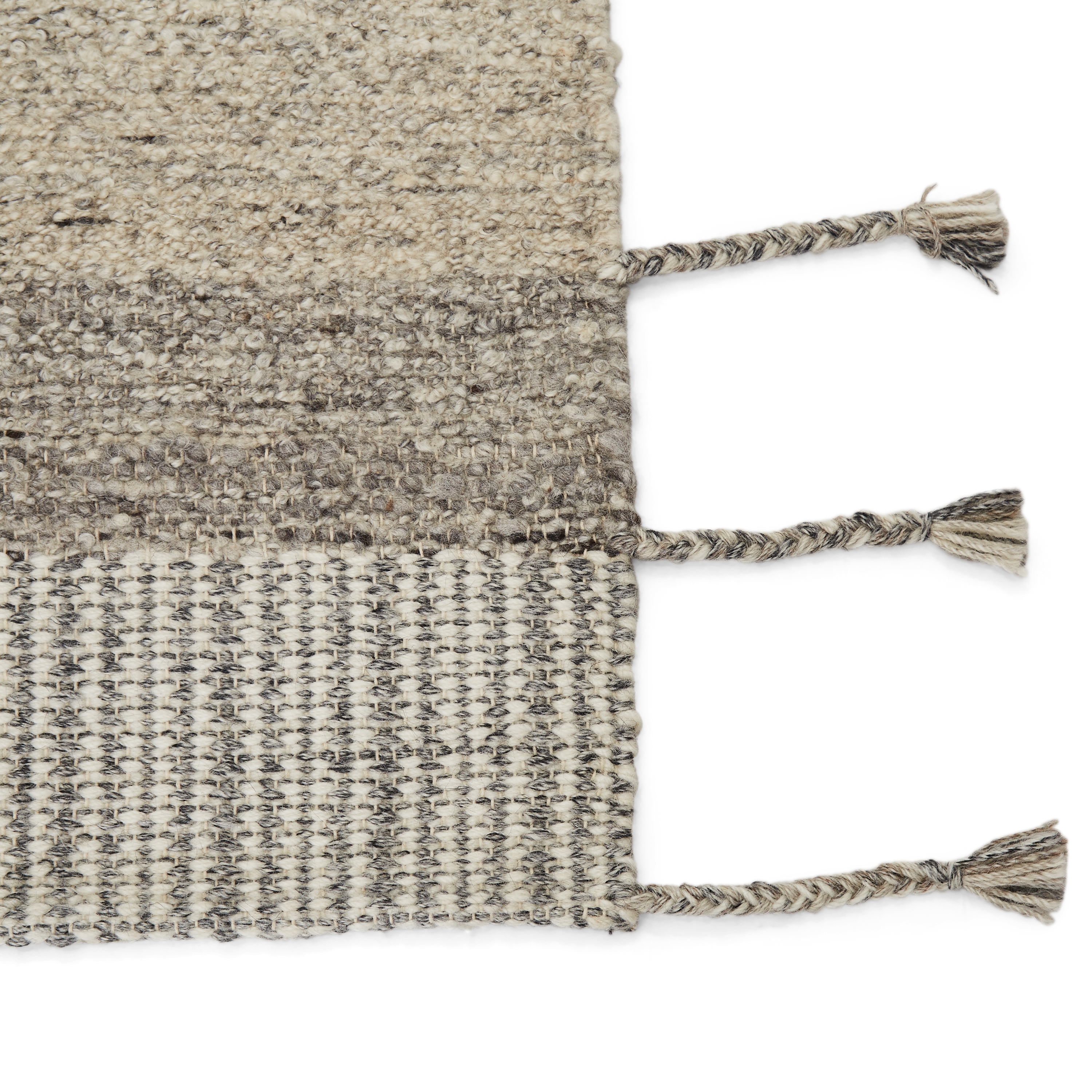 Coolidge Handmade Striped Gray Area Rug (8'X10') - Image 3