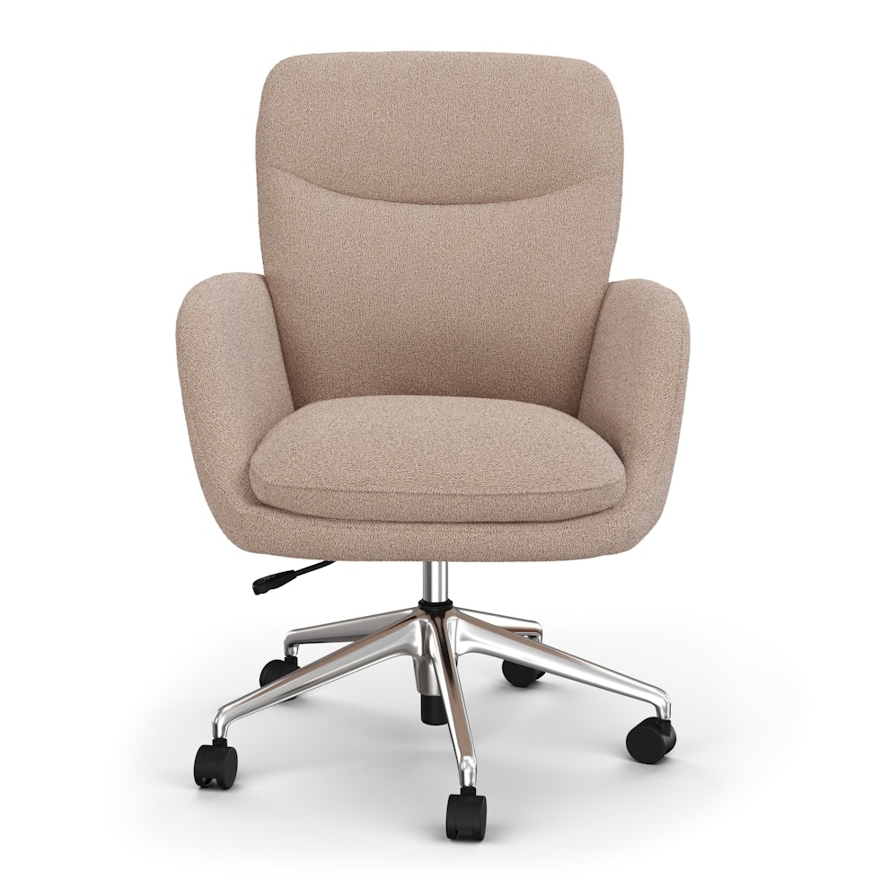 Bea Executive Office Chair - Sandstone Wool Bouclé - Image 0