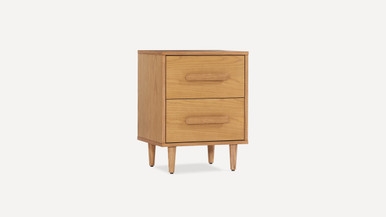 Burrow Heist Nightstand, Leg Finish: WalnutLegs - Image 1