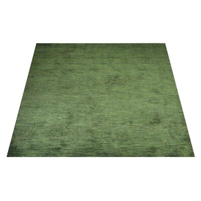 One-of-a-Kind Jarifa Hand-Knotted 5' x 8' Wool Area Rug in Light Green - Image 0