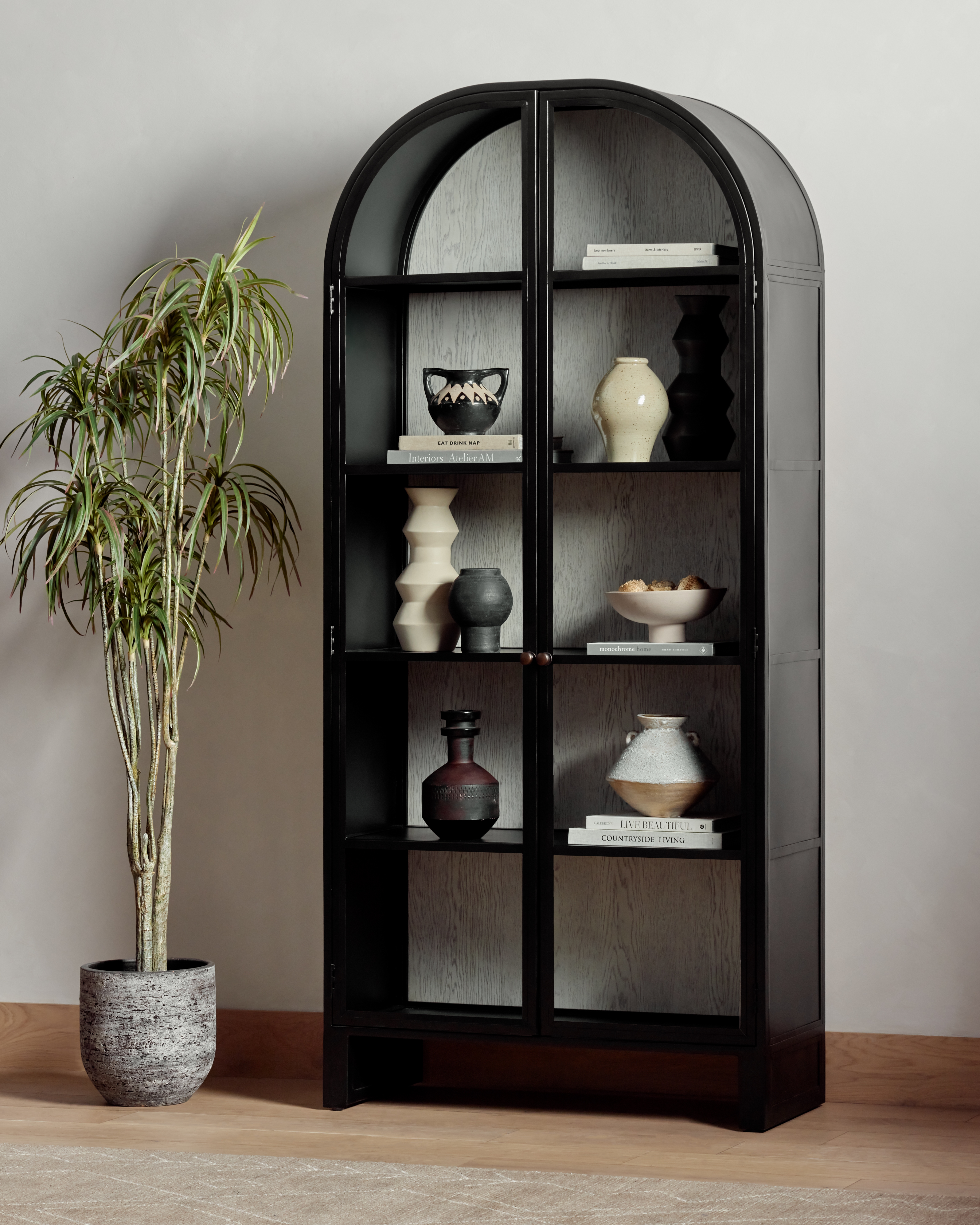 Breya Cabinet Oak-Black - Image 13