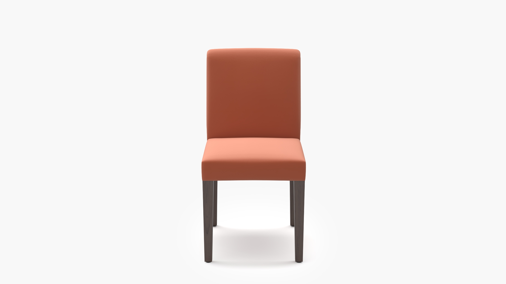 Signature Dining Chair, Coral Performance Velvet, Espresso Square Tapered Leg - Image 0