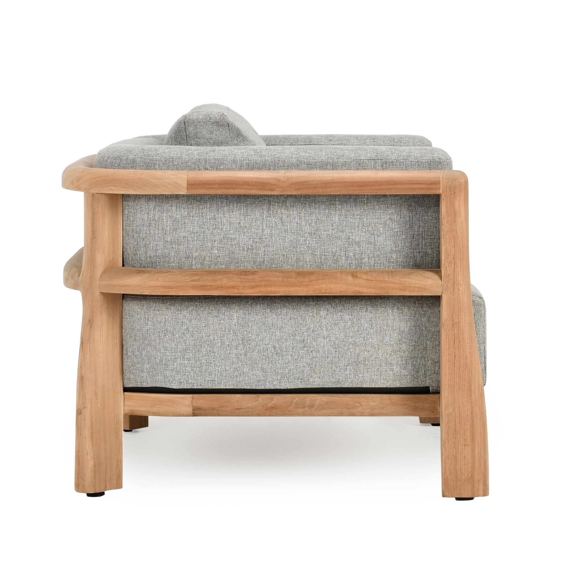 Aston Outdoor Accent Chair Natural/Gray - Image 2