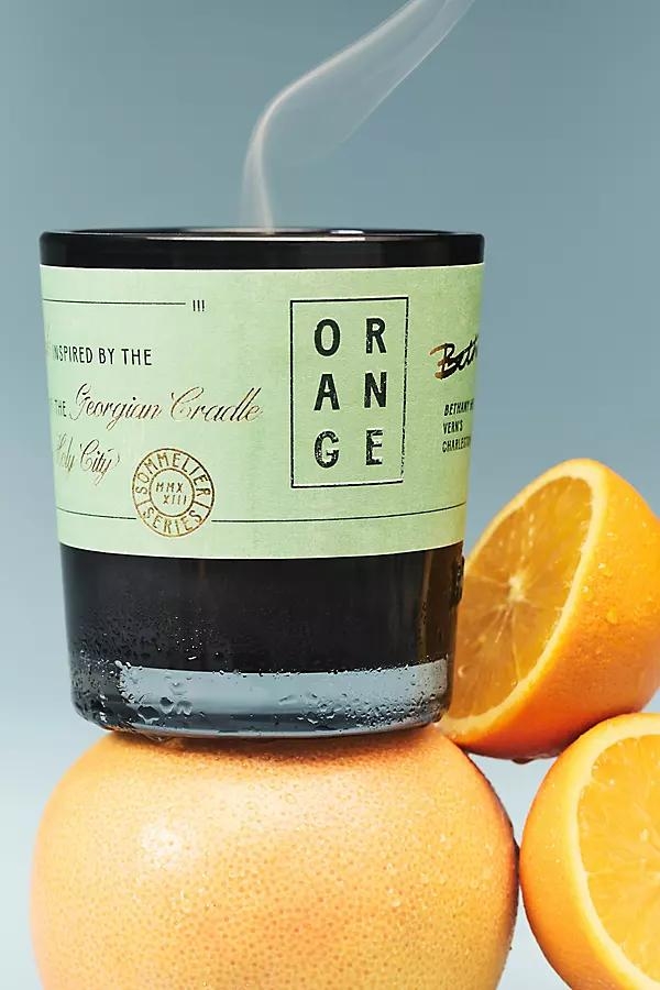 Orange Wine Glass Candle - Image 0