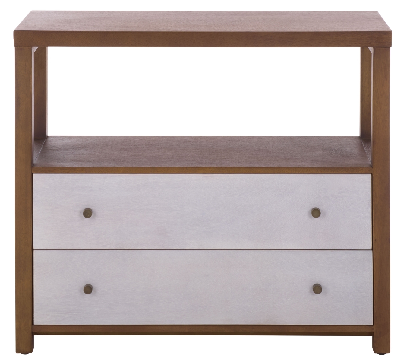 Ernest 2 Drawer 1 Shelf Chest - Natural / White Washed - Image 0
