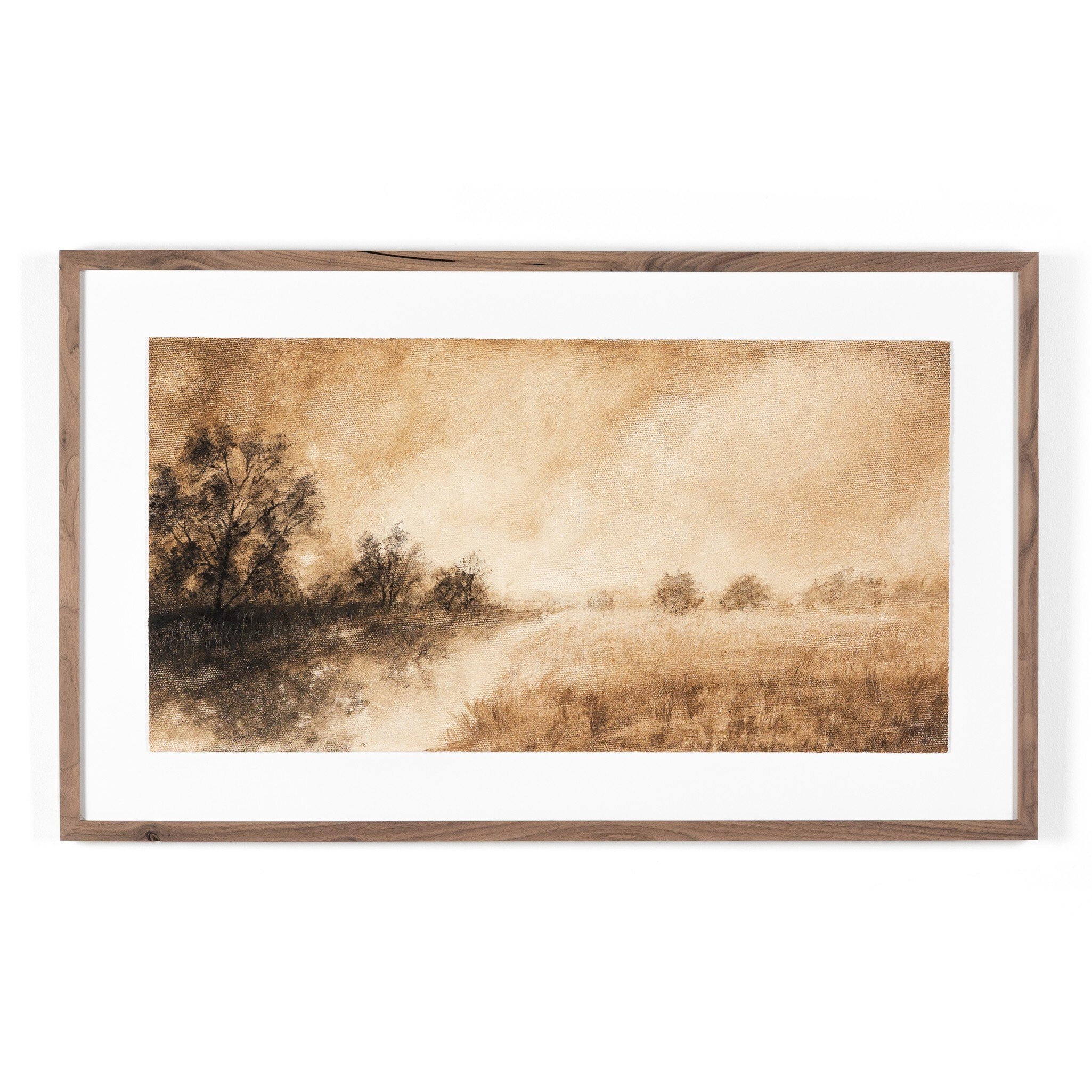 Hillside Haze II by Aileen Fitzgerald - Rustic 1.5 Walnut - Image 0