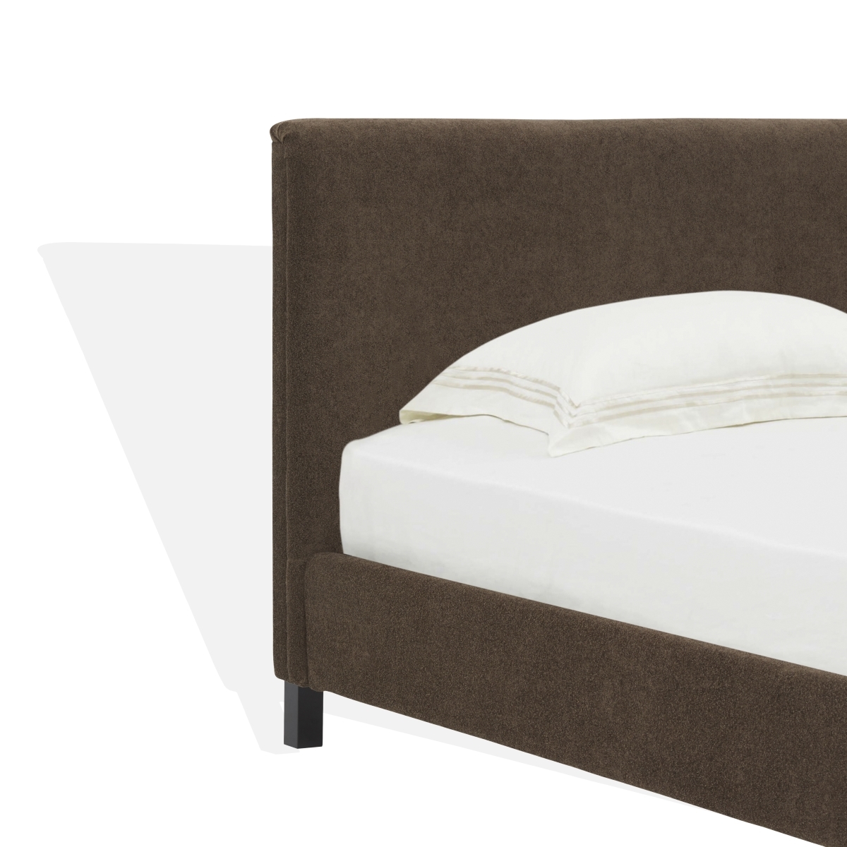 Finney Upholstered Bed - Dark Brown - Image 2