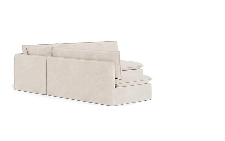 Josie Slipcovered 4-Seat Bench Corner Sectional with Arm Option - Image 1