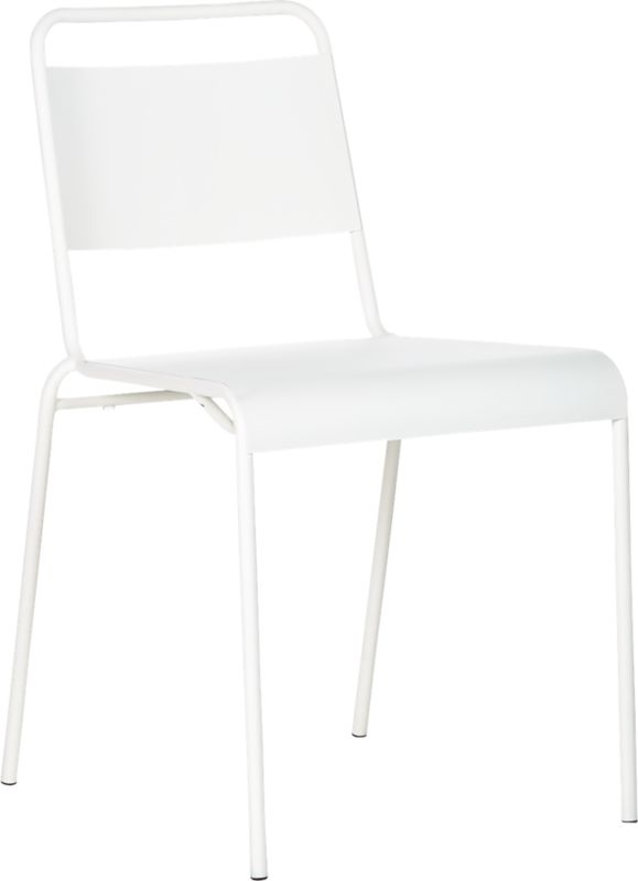 Lucinda White Stacking Chair - Image 2