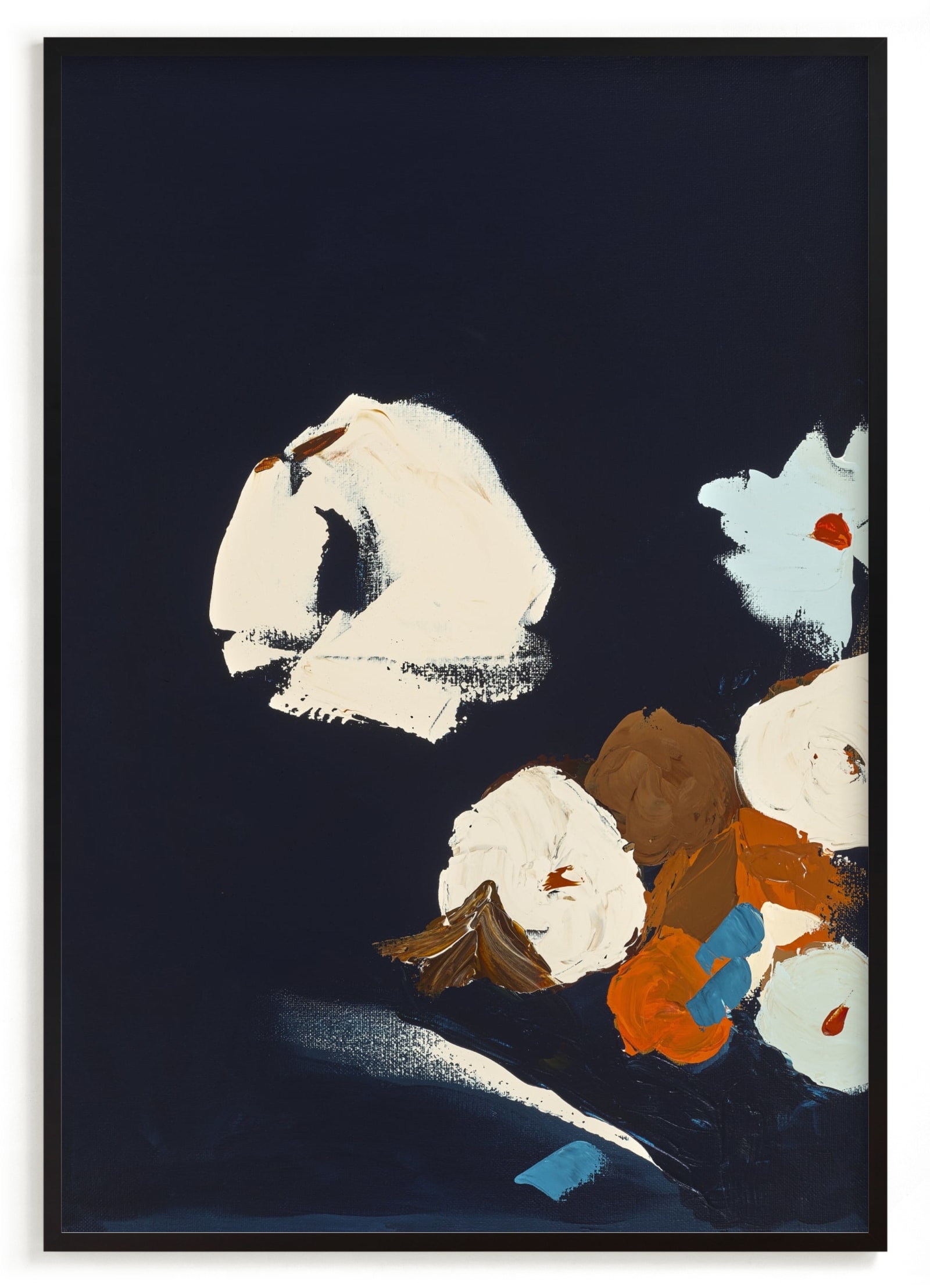 Abstract Botanical Navy Shadows #2 Limited Edition Fine Art Print 2 - Image 0