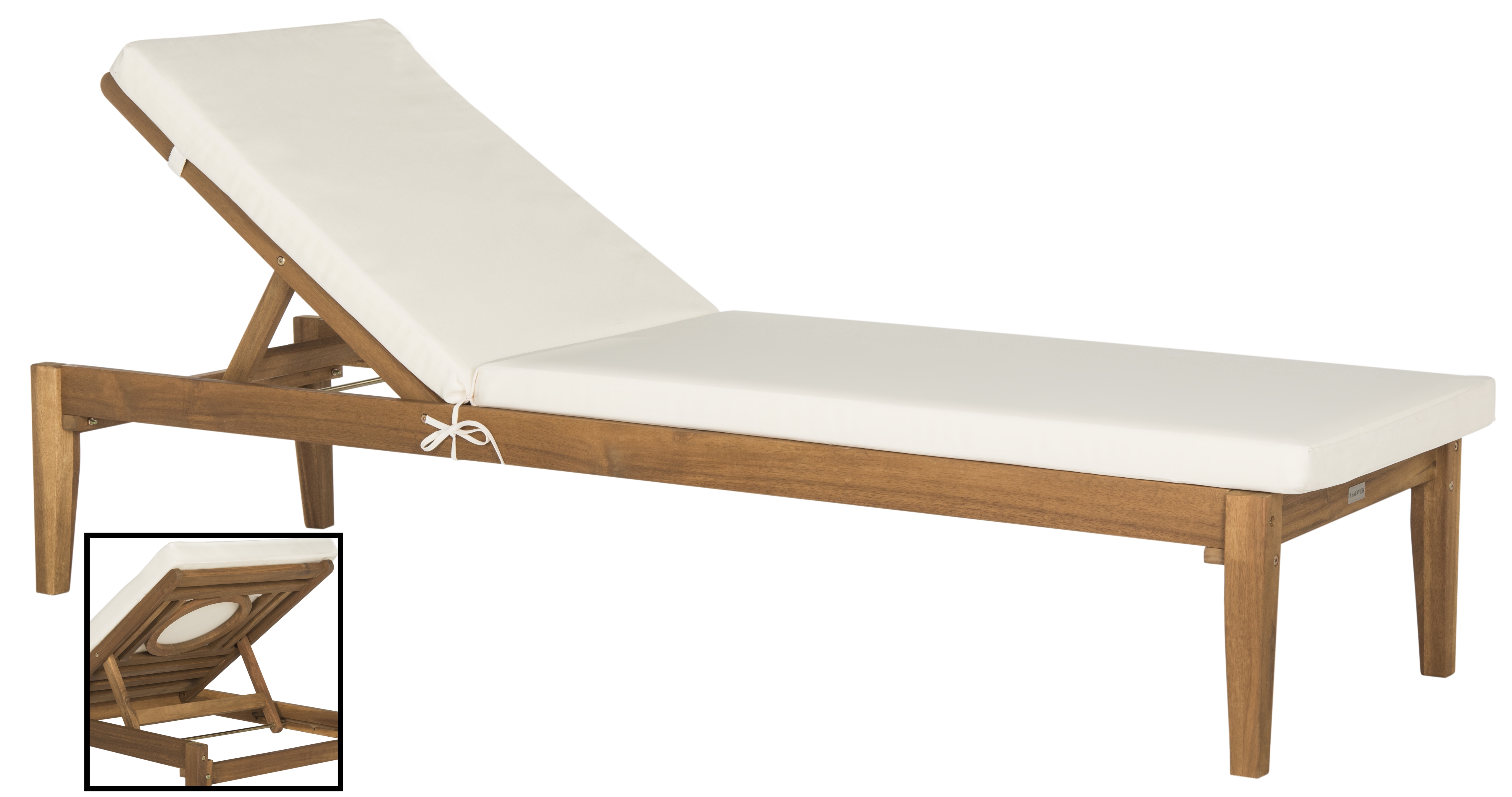 Montclair Sunlounger - Natural/Beige - Safavieh - Image 2