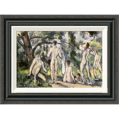 'Bathers' by Paul Cezanne Framed Painting Print - Image 0