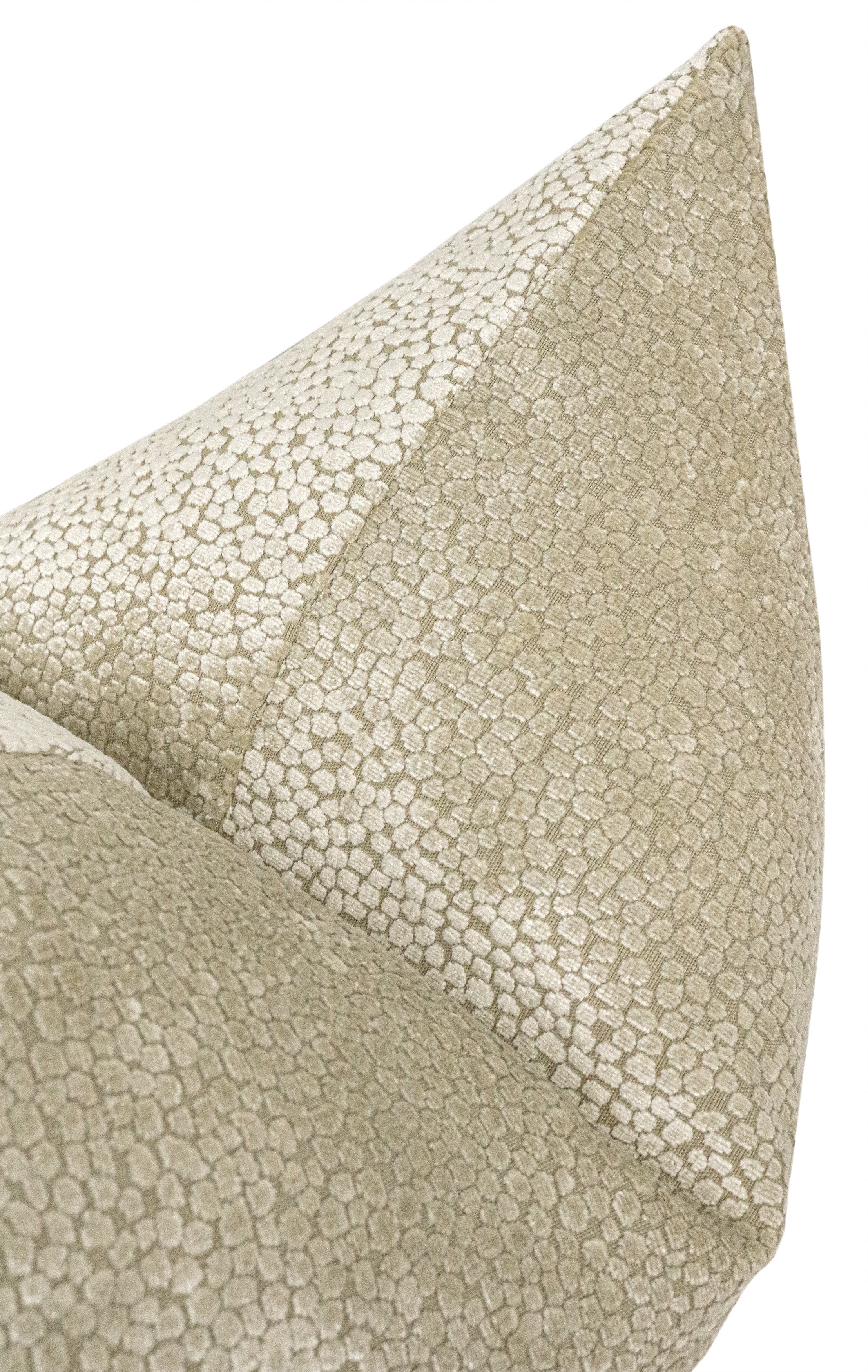 COSMO CUT VELVET // CASHMERE - 20" X 26" STANDARD SHAM - Image 2