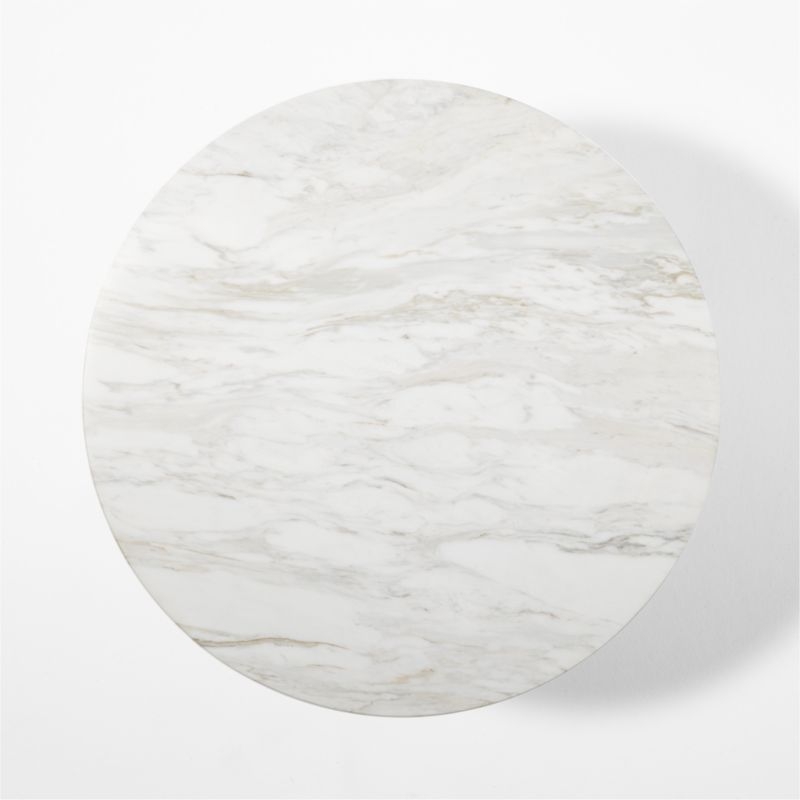 Irwin White Marble Side Table by Paul McCobb - Image 4