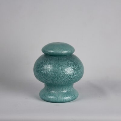 Timberlane Jade/Silver 10" Indoor / Outdoor Glass Jar - Image 0