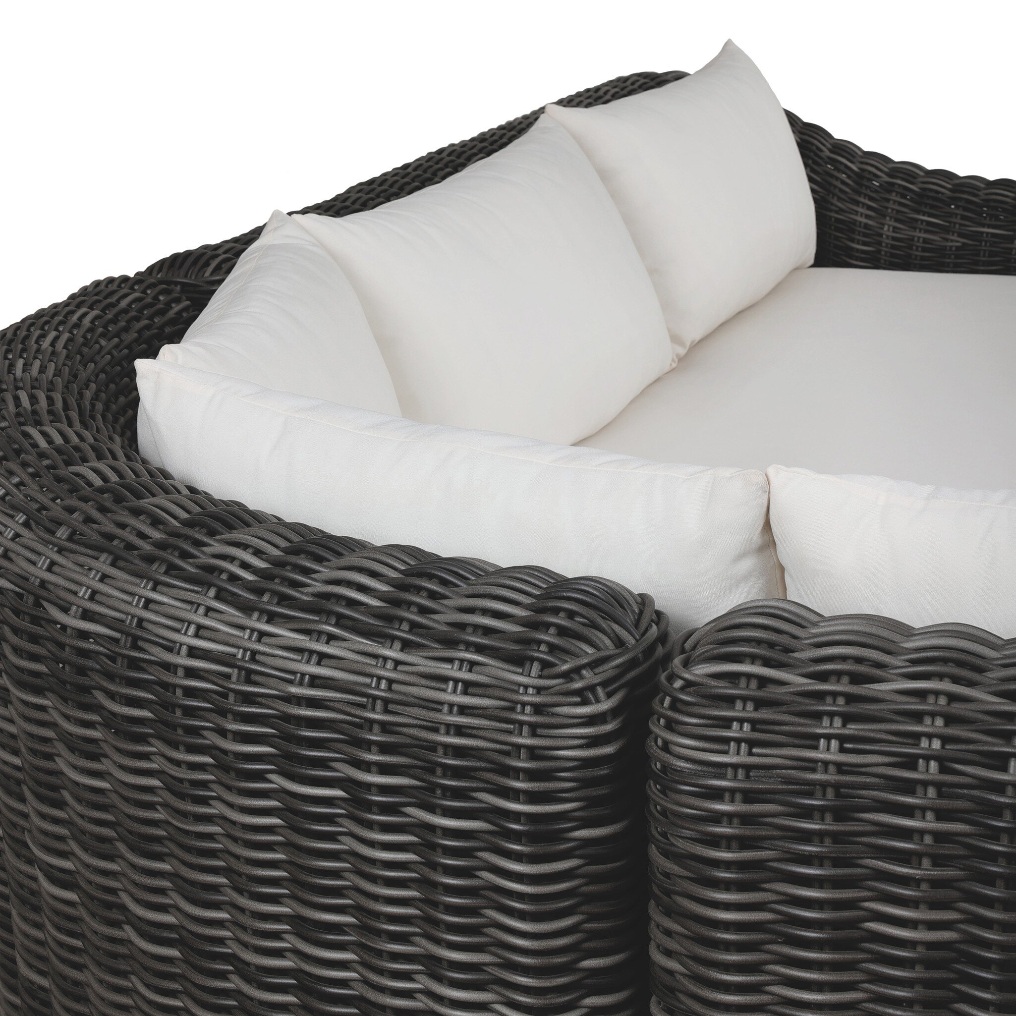 Messina Outdoor 3Pc Sectional - Venao Ivory - Image 5