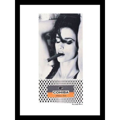 COHIBA CIGARS, WOMAN - Picture Frame Print - Image 0