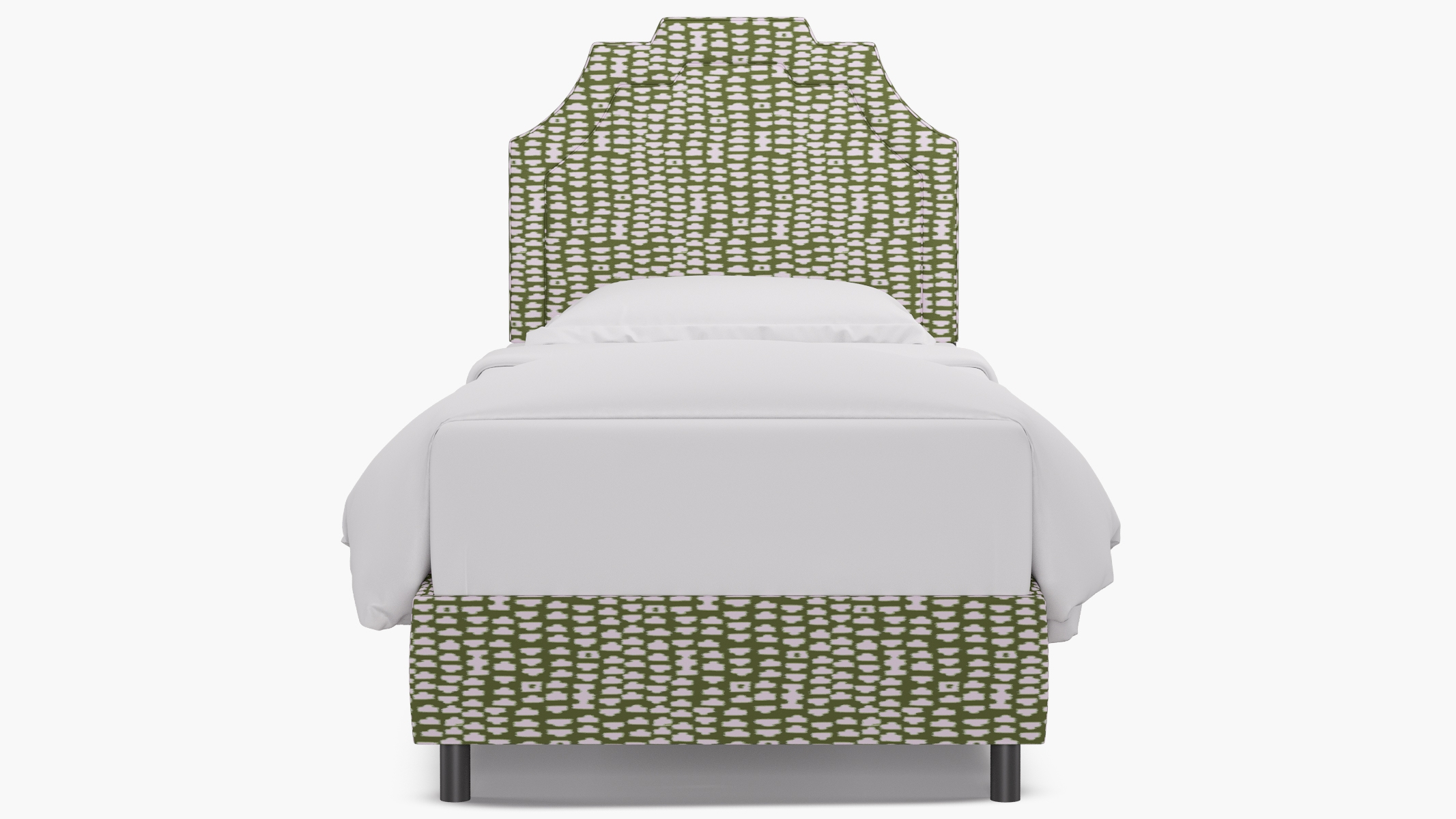 Art Deco Bed, Olive Odalisque, Twin - Image 0