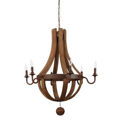 6-Light Candle-Style Chandelier - Image 0