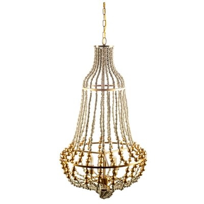 Shailene 3 - Light Unique / Statement Empire Chandelier with Beaded Accents - Image 0