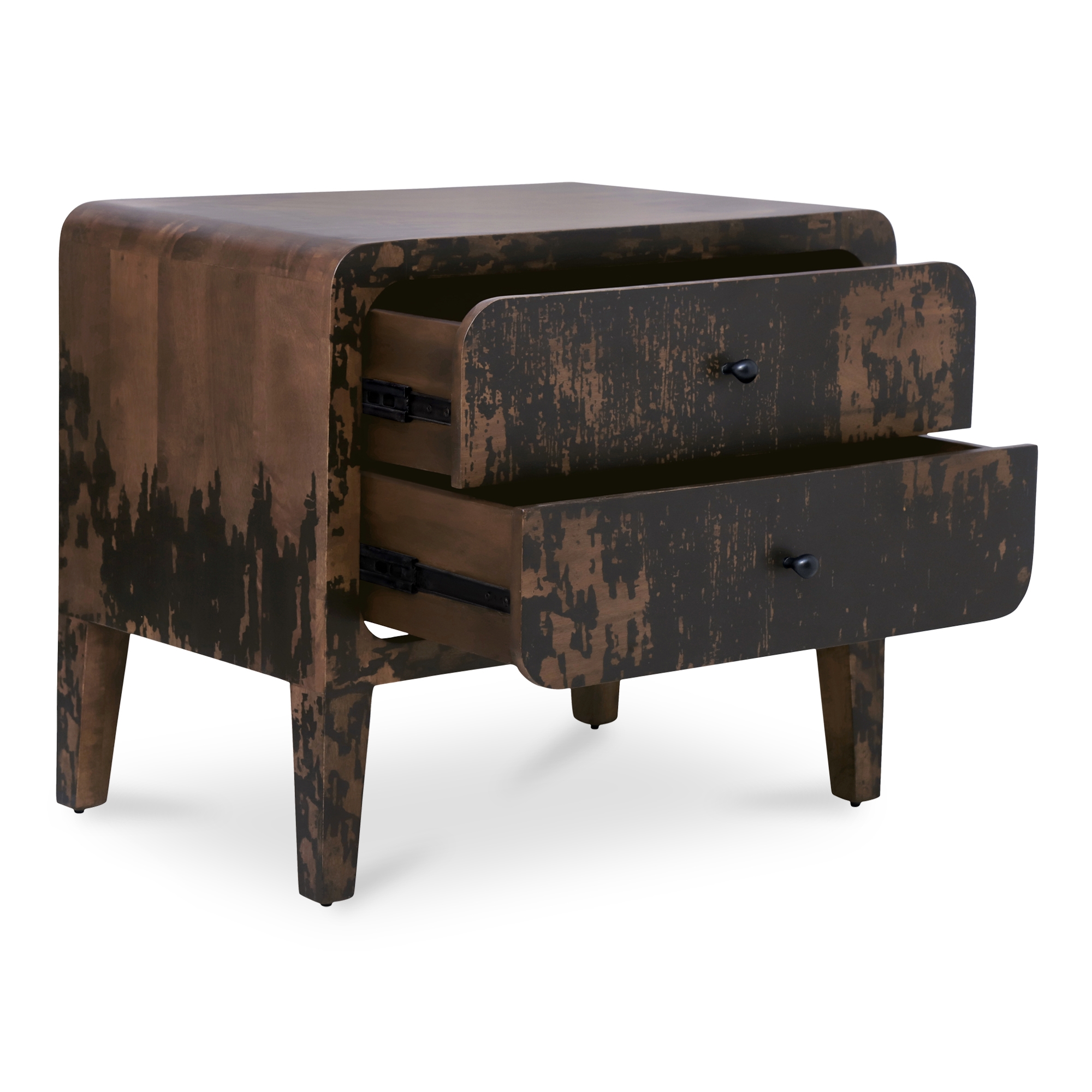 Iris Nightstand Distressed Black - Image 1