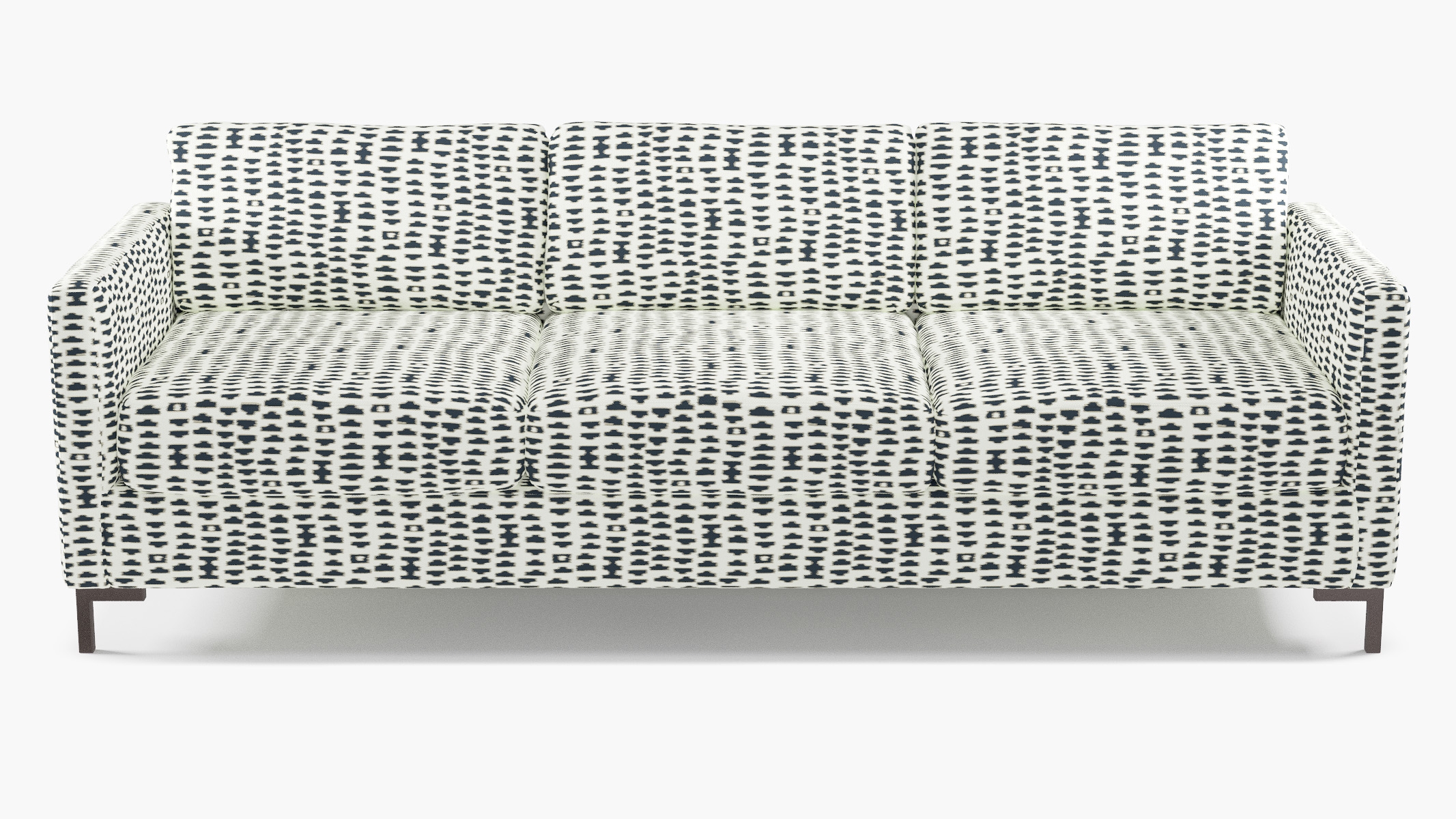 Modern Sofa, Ivory Odalisque, Bronze L Leg - Image 0