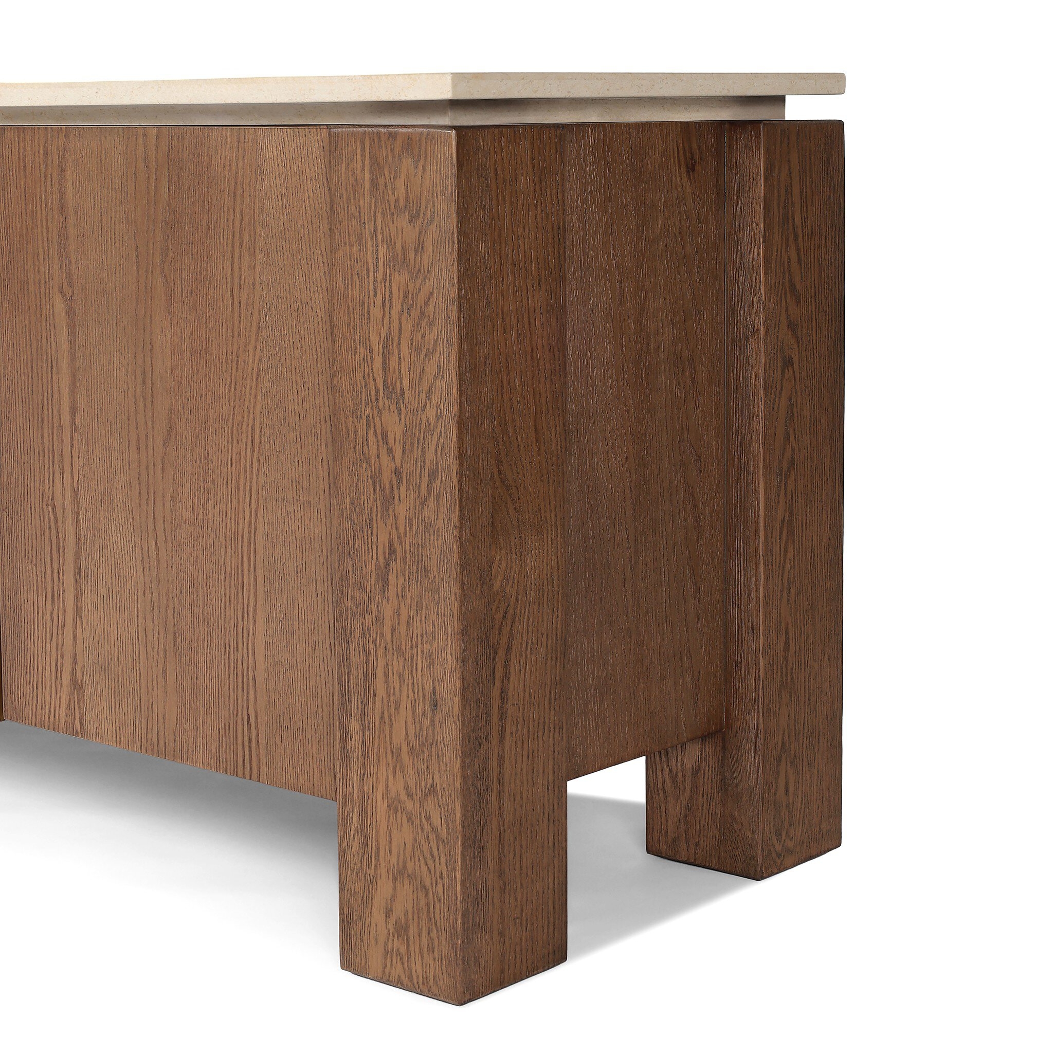Gibbs Media Console - Tan Oak Veneer - Image 6