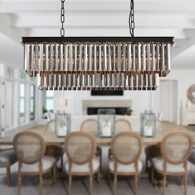 Kalleen 7 - Light Kitchen Island Chandelier Crystal Accents - Image 0