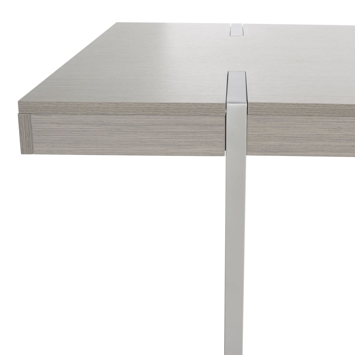 Cael Dining Table - Grey / Silver - Safavieh - Image 2