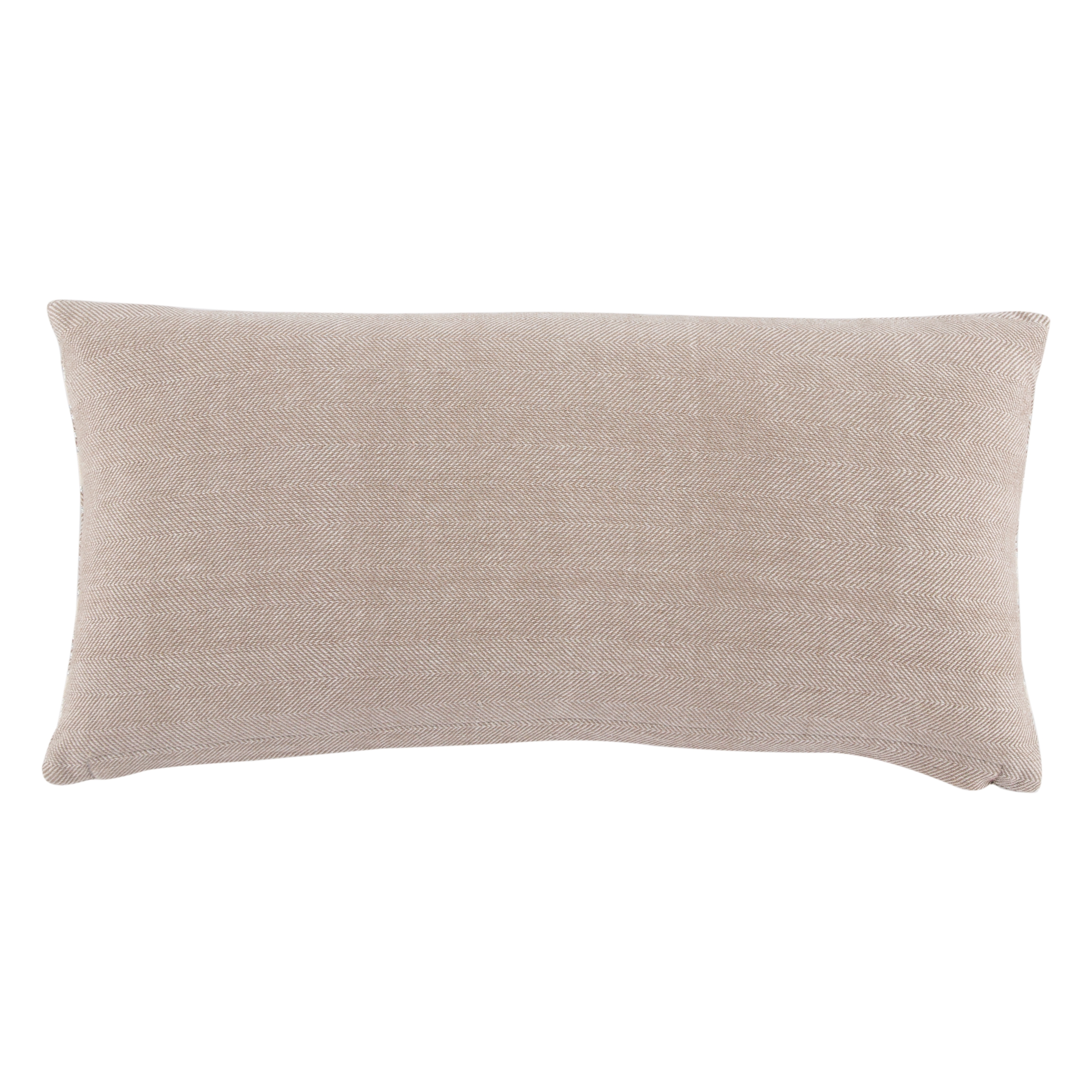 Design (US) Taupe 10"X21" Pillow - Image 1