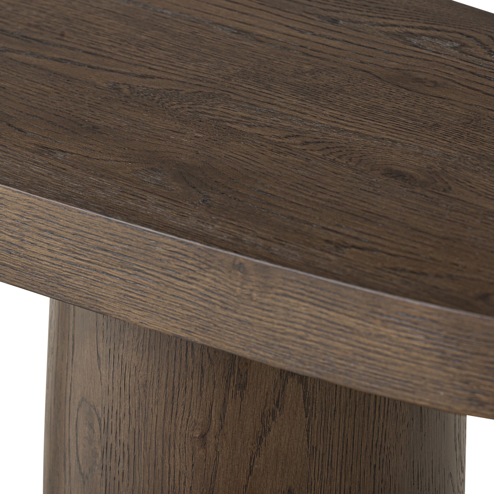 Valen Console Table - Rustic Brown Oak Veneer - Image 8