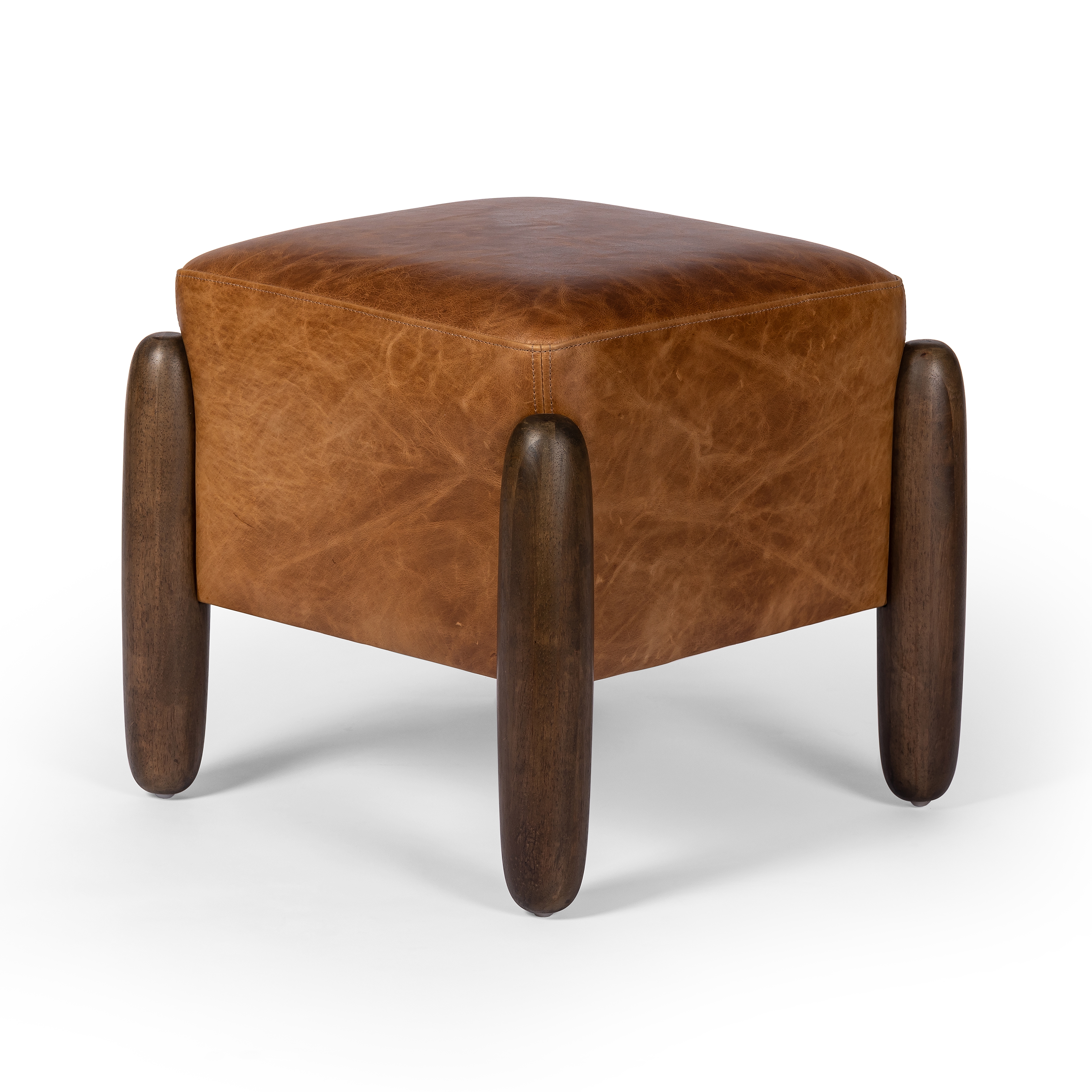 Oaklynn Ottoman-Raleigh Chestnut- 21" - Image 3