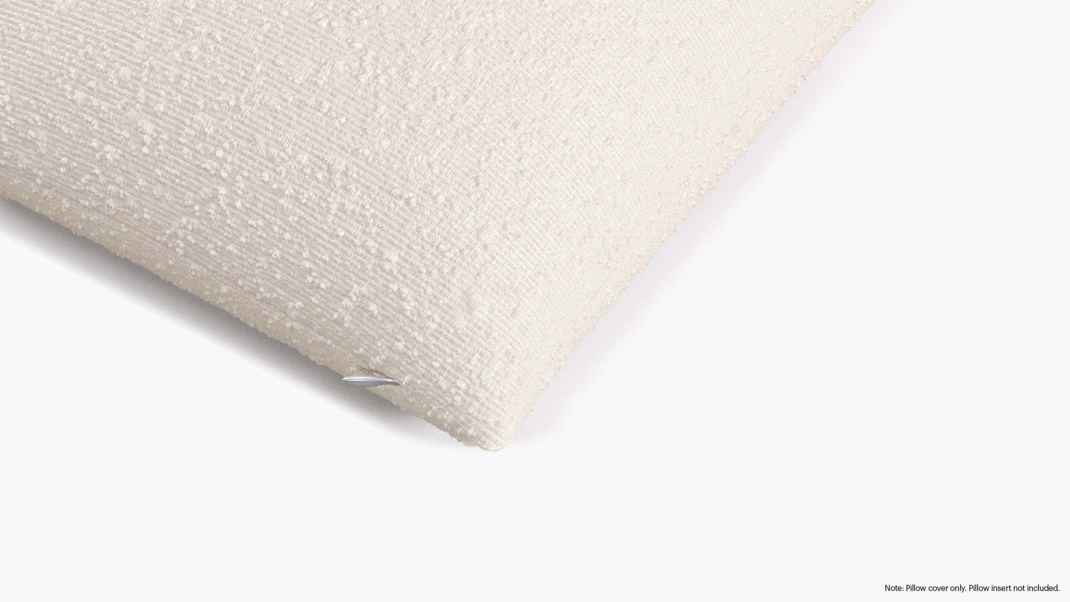 Throw Pillow Cover 18", Snow Boucle, 18" x 18" - Image 1